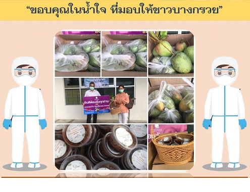 ขอขอบคุณ ครอบครัวญาติพี่น้องของพี่ดอกไม้ หน.งาน ER นำโดยท่านผู้ใหญ่ทิวา – พี่สุรีรัตน์ วรวิทย์วัฒนะ นำส่งน้ำปลาหวานแสนอร่อย จากสวนผู้ใหญ่ เพื่อมอบเป็นกำลังใจในการทำงาน ของบุคลากร โรงพยาบาลบางกรวยทุกคน ขอขอบคุณเป็นอย่างสูงมา ณ.โอกาสนี้