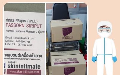 27 เมย.64 คุณภัสสร สิริพุทธ ผู้จัดการบริษัท Skin-intimate.com มอบเจลล้างมือแบบหลอด มอบให้รพ.บางกรวย จำนวน 180 หลอด รับมอบโดยคุณ ดอกไม้ บุตรดา หน.งาน ER.